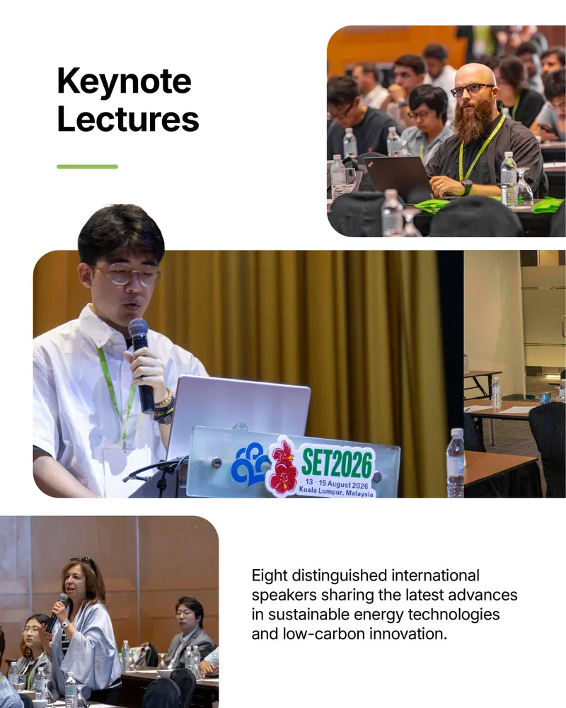 Keynote lectures from eight international speakers